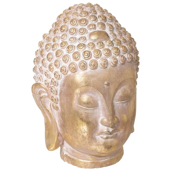 Arany Buddha fej-kerámia-nagy méretű