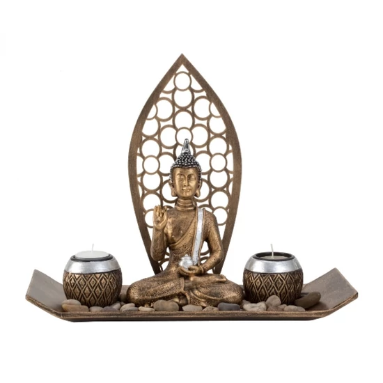 Buddha teamécsestartóval