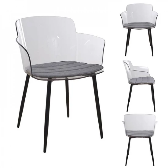Átlátszó design fotel